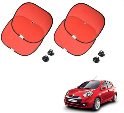 AuTO ADDiCT Side Window Sun Shade For Renault Pulse(Red)