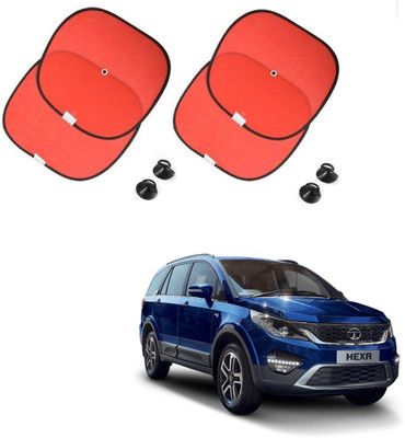 AuTO ADDiCT Side Window Sun Shade For Tata Hexa(Red)