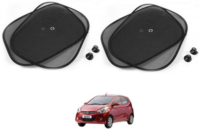 AuTO ADDiCT Side Window Sun Shade For Hyundai Eon(Black)