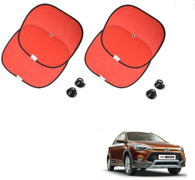 AuTO ADDiCT Side Window Sun Shade For Hyundai i10 Active(Red)