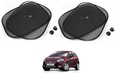 AuTO ADDiCT Side Window Sun Shade For Fiat Punto(Black)