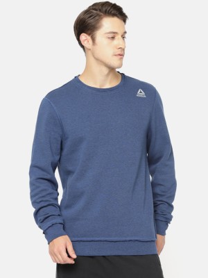 REEBOK Full Sleeve Solid Men Sweatshirt