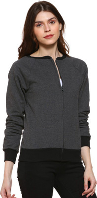 CAMPUS SUTRA Full Sleeve Solid Women Sweatshirt