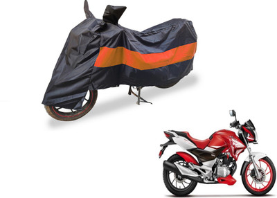 Amanzo Two Wheeler Cover for Hero(Xtreme, Black, Orange)