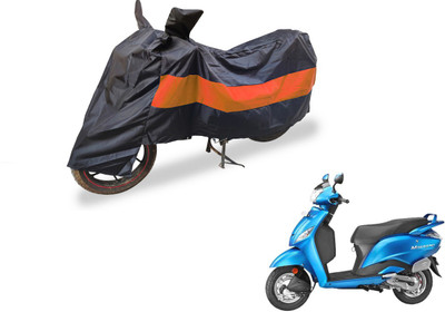 Auto Hub Two Wheeler Cover for Hero(Maestro, Black, Orange)