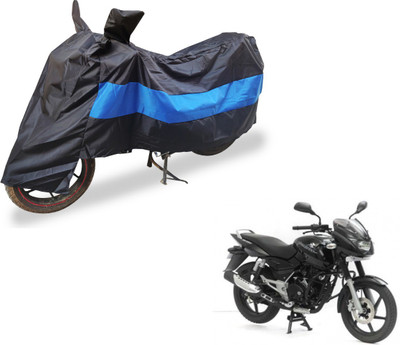 Flipkart SmartBuy Two Wheeler Cover for Bajaj(Pulsar, Black, Blue)