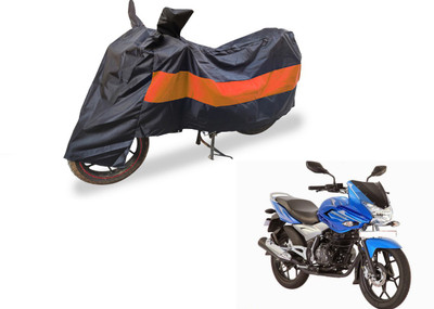 Flipkart SmartBuy Two Wheeler Cover for Bajaj(Discover 150 f, Black, Orange)
