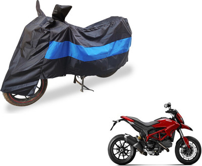 Amanzo Two Wheeler Cover for Ducati(Hypermotard, Black, Blue)