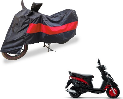 Amanzo Two Wheeler Cover for Mahindra(Rodeo, Black, Red)