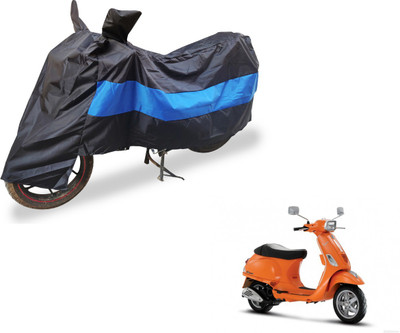 Auto Hub Two Wheeler Cover for Universal For Bike(Vespa SXL, Black, Blue)