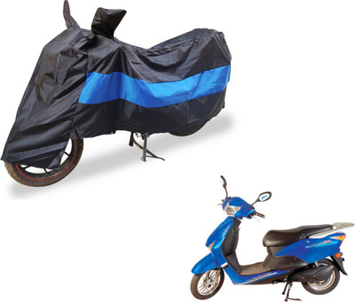 Auto Hub Two Wheeler Cover for Hero(E Scoot, Black, Blue)