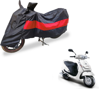 Flipkart SmartBuy Two Wheeler Cover for Mahindra(Duro DZ, Black, Red)