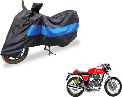 Amanzo Two Wheeler Cover for Royal Enfield(Continental GT, Black, Blue)