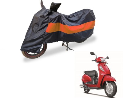 Amanzo Two Wheeler Cover for Suzuki(Access SE, Black, Orange)