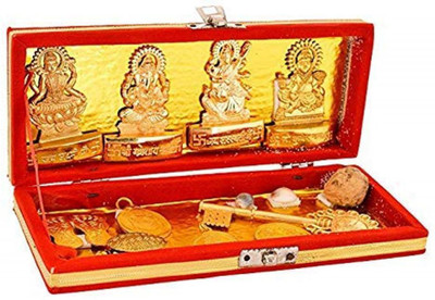 Bansiwal Sri Dhan Laxmi- Kuber Bhandari Yantra Brass Yantra(Pack of 13)