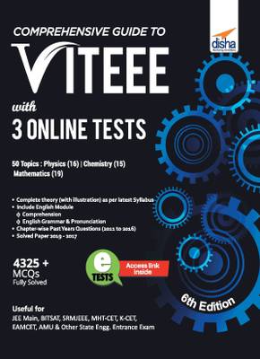 Comprehensive Guide to VITEEE with 3 Online Tests 6th Edition  (English, Paperback, Disha Experts)