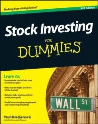Stock Investing For Dummies(English, Paperback, Mladjenovic Paul)