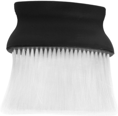 Maxxlite White and Black Neck Face Duster Plastic Brush Barber for Hairdressing(Pack of 1)