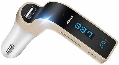 Allmusic v2.1+EDR Car Bluetooth Device with FM Transmitter, Car Charger, Audio Receiver, MP3 Player(Multicolor)
