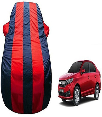 Frap Car Cover For Honda Amaze (With Mirror Pockets)(Red, Blue)