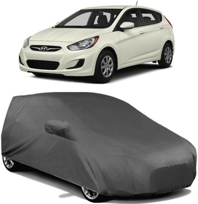 MoTRoX Car Cover For Hyundai Accent (With Mirror Pockets)(Grey)
