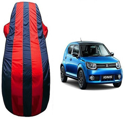 Frap Car Cover For Maruti Suzuki Ignis (With Mirror Pockets)(Red, Blue)