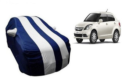 Frap Car Cover For Maruti Suzuki Swift Dzire (With Mirror Pockets)(White, Blue, For 2014, 2015, 2016, 2017 Models)
