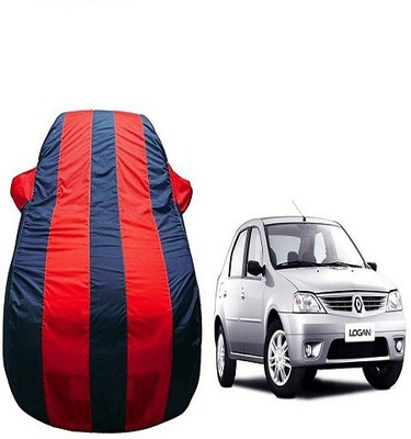 Frap Car Cover For Mahindra Logan (With Mirror Pockets)(Red, Blue)
