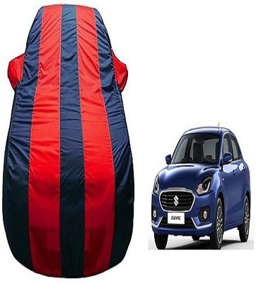 Frap Car Cover For Maruti Suzuki Swift Dzire (With Mirror Pockets)(Red, Blue)