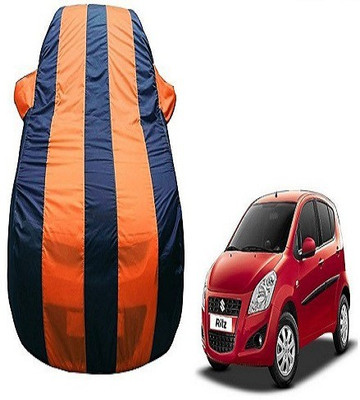 Frap Car Cover For Maruti Suzuki Ritz (With Mirror Pockets)(Orange, Blue)