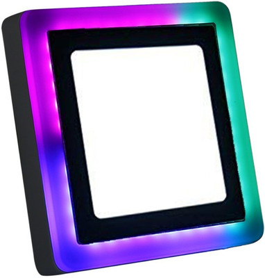 Happy Selling 16Watt LED White+PGB Square Surface Panel Lights (Pack of 1) Ceiling Light Ceiling Lamp(Pink, Green, Blue)