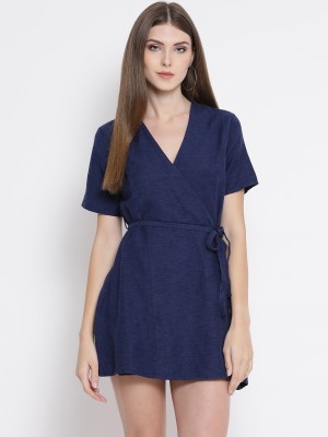 OXOLLOXO Women A-line Blue Dress