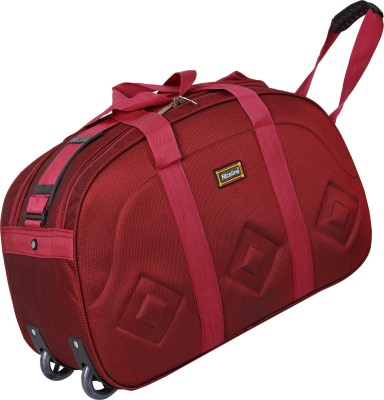 Nice Line (Expandable) 40 Liters Stylish LightWeight Poleyster Duffel Bag With Two Wheel Duffel With Wheels (Strolley)