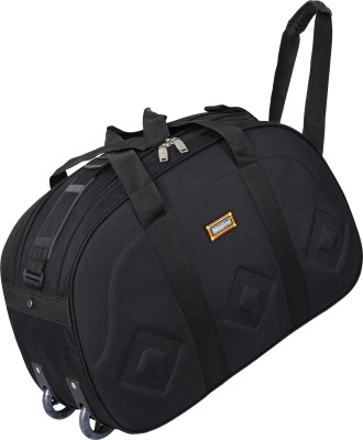 Nice Line (Expandable) 40 Liters Stylish LightWeight Poleyster Duffel Bag With Two Wheel Duffel With Wheels (Strolley)