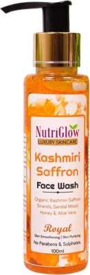 NutriGlow Luxury Skincare Kashmiri Saffron  with organic Face Wash(100 ml)