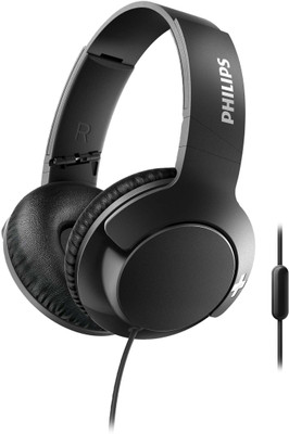 Philips SHL3175BK Wired Headset(Black, Wired over the head)