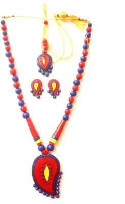 Haus Fabula Terracotta Multicolor Jewellery Set(Pack of 1)