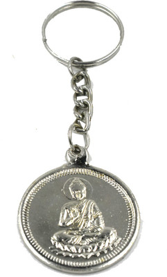 faynci Gautama Buddha with Dr. Babasaheb Ambedkar Silver Key Chain Key Chain