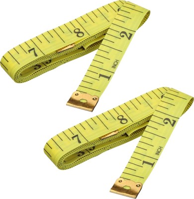 StealODeal Yellow Top Quality 150cm |Pack of 2| Body Measuring Tailor Measurement Tape(1.5 Metric)