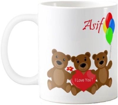 GNS Asif I Love You Romantic Quotes 68 Ceramic Coffee Mug(325 ml)