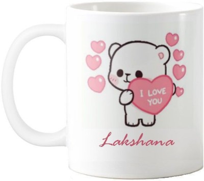 Exocticaa Lakshana I Love You Romantic Quotes 67 Ceramic Coffee Mug(325 ml)