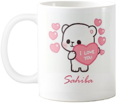 Exocticaa Sahiba I Love You Romantic Quotes 67 Ceramic Coffee Mug(325 ml)