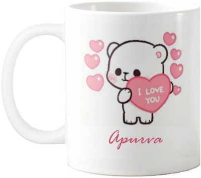 Exocticaa Apurva I Love You Romantic Quotes 67 Ceramic Coffee Mug(325 ml)