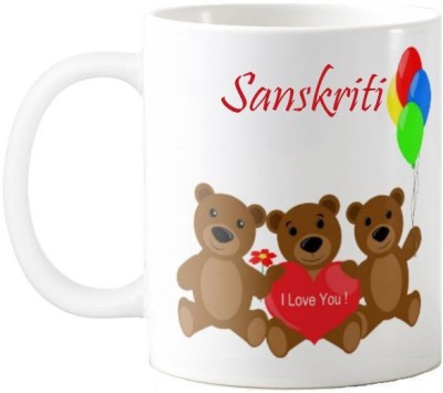 GNS Sanskriti I Love You Romantic Quotes 68 Ceramic Coffee Mug(325 ml)