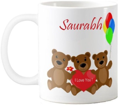 GNS Saurabh I Love You Romantic Quotes 68 Ceramic Coffee Mug(325 ml)