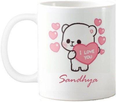 Exocticaa Sandhya I Love You Romantic Quotes 67 Ceramic Coffee Mug(325 ml)