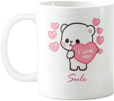 Exocticaa Sule I Love You Romantic Quotes 67 Ceramic Coffee Mug(325 ml)