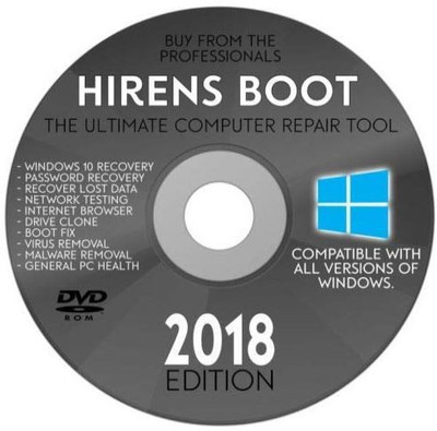 Compatible Hirens Boot CD 16.2 Tool to Fix & Repair All PC Tool to Fix & Repair All PC Problems 2018 Latest Version Hirens Boot CD 16.2