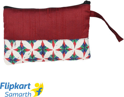 Indha Craft Maroon Colour Multiutility Multipurpose pouch /Travel Organizer/Toiletry Pouch