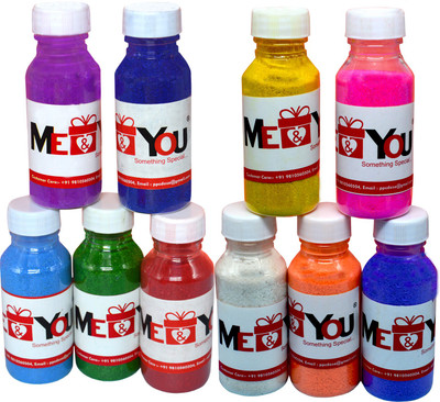 ME&YOU Pack of 10 Rangoli Powder(Multicolor)